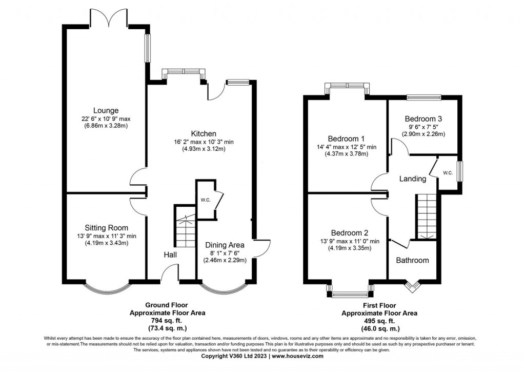 Floorplans For Rectory Road, Sutton Coldfield