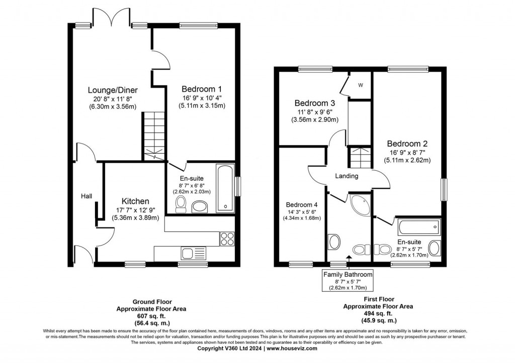 Floorplans For Sunbeam Way, Birmingham