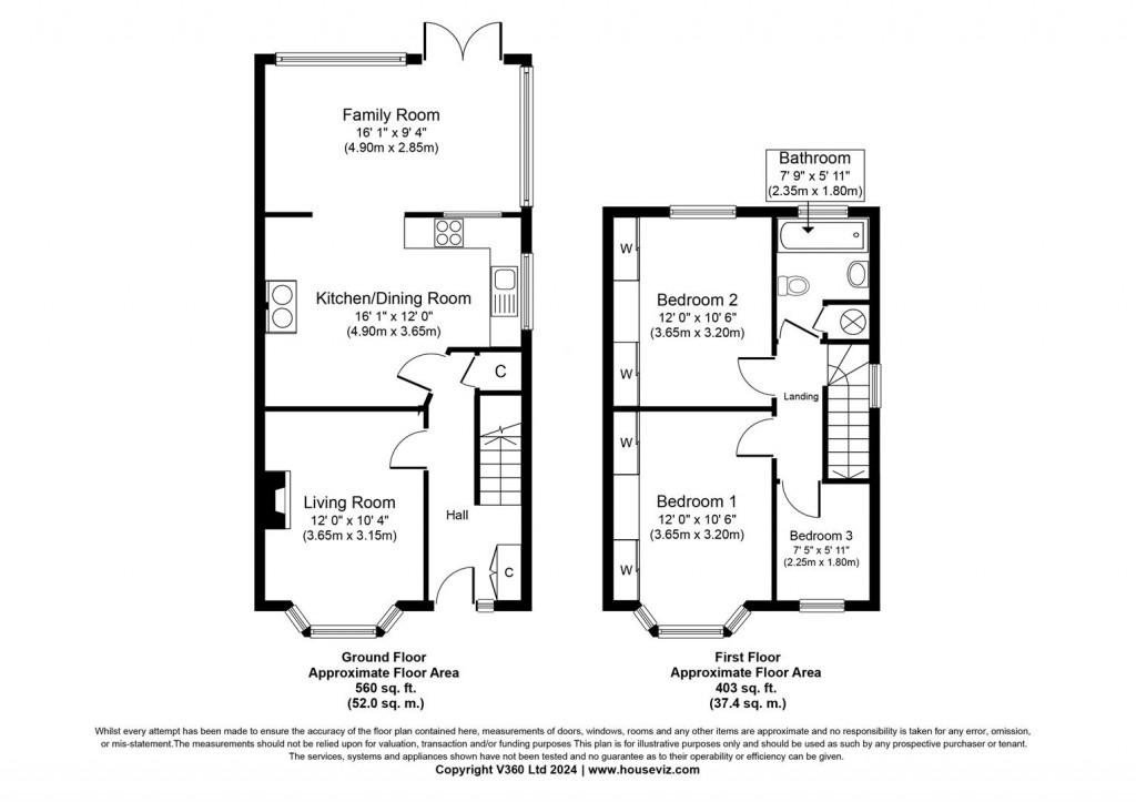 Floorplans For Widney Road, Bentley Heath, Solihull