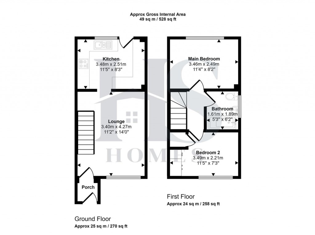 Floorplans For Nailers Close, Birmingham