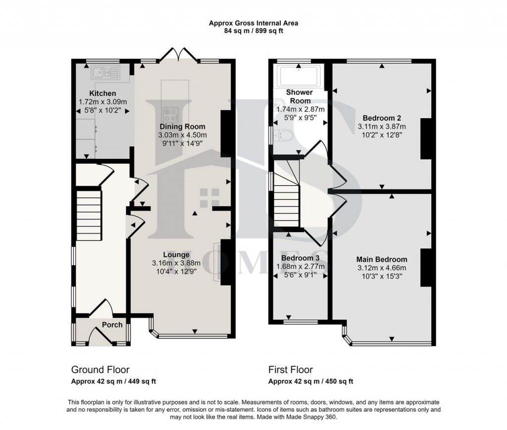 Floorplans For Colebrook Road, Shirley, Solihull