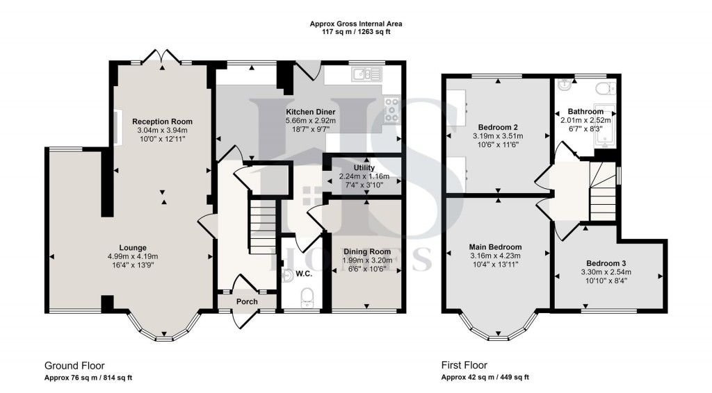 Floorplans For Haslucks Green Road, Shirley, Solihull