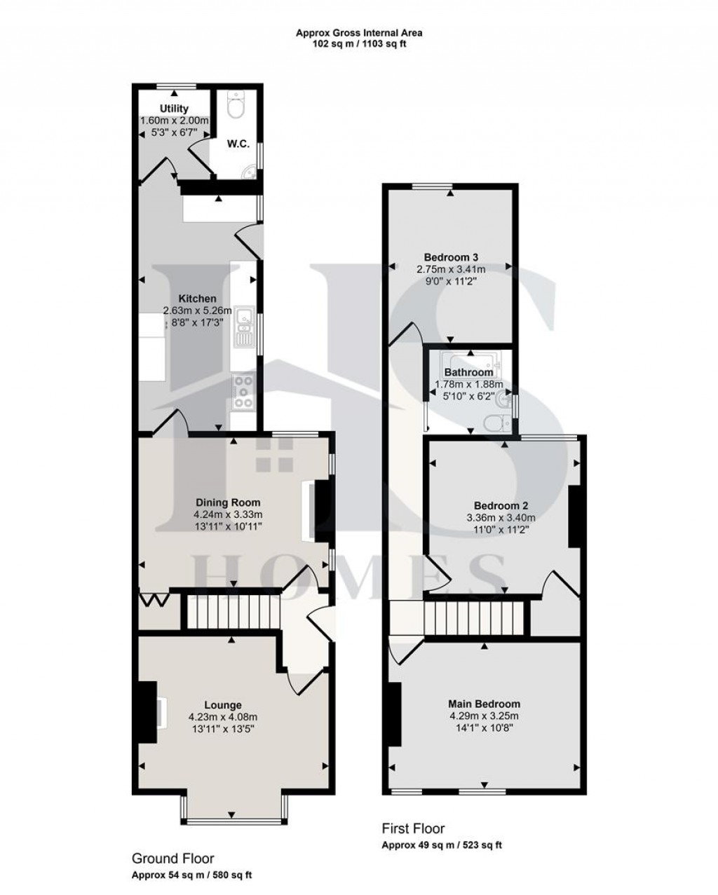 Floorplans For Lea Road, Wolverhampton