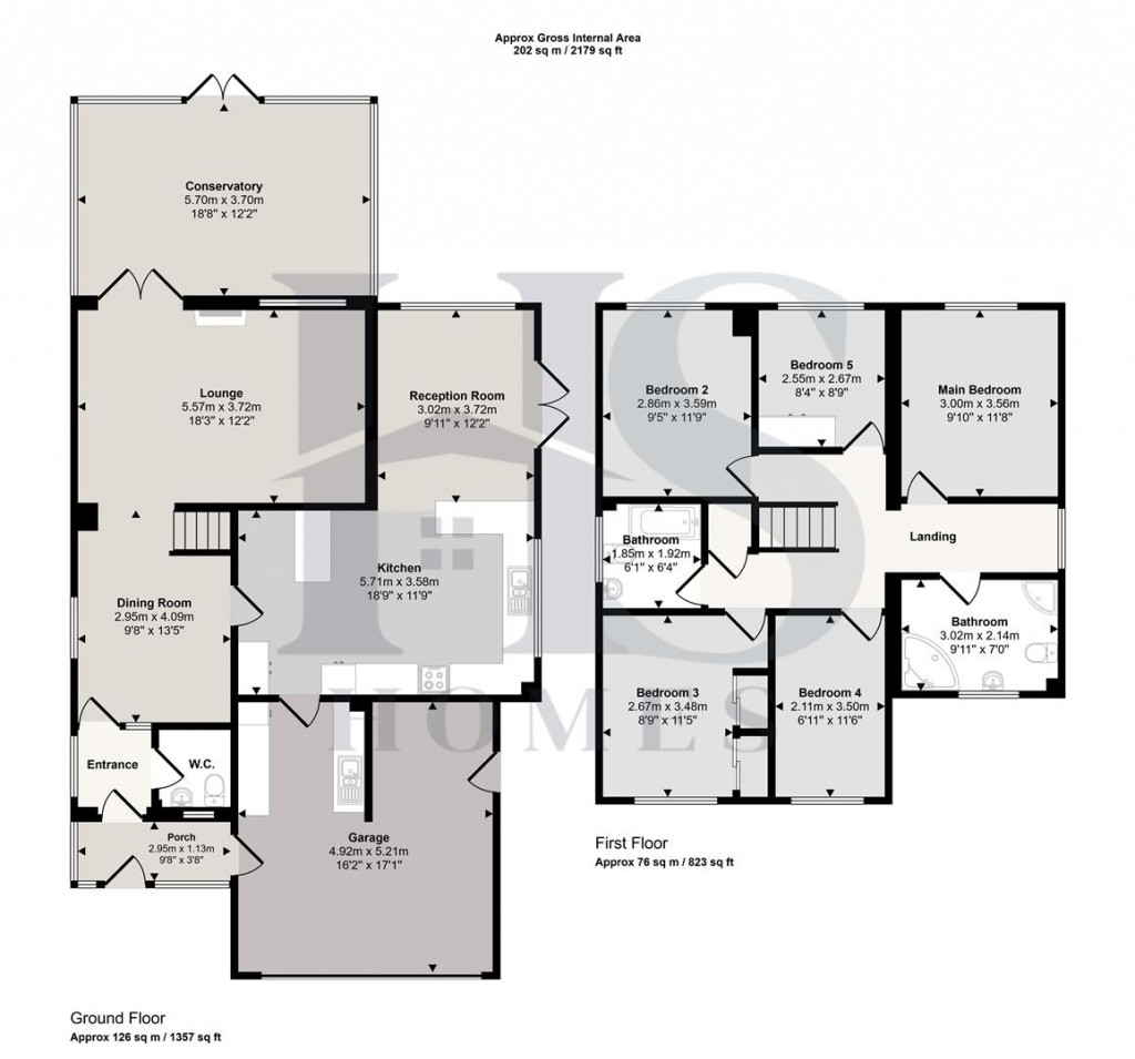 Floorplans For Westdean Close, Halesowen