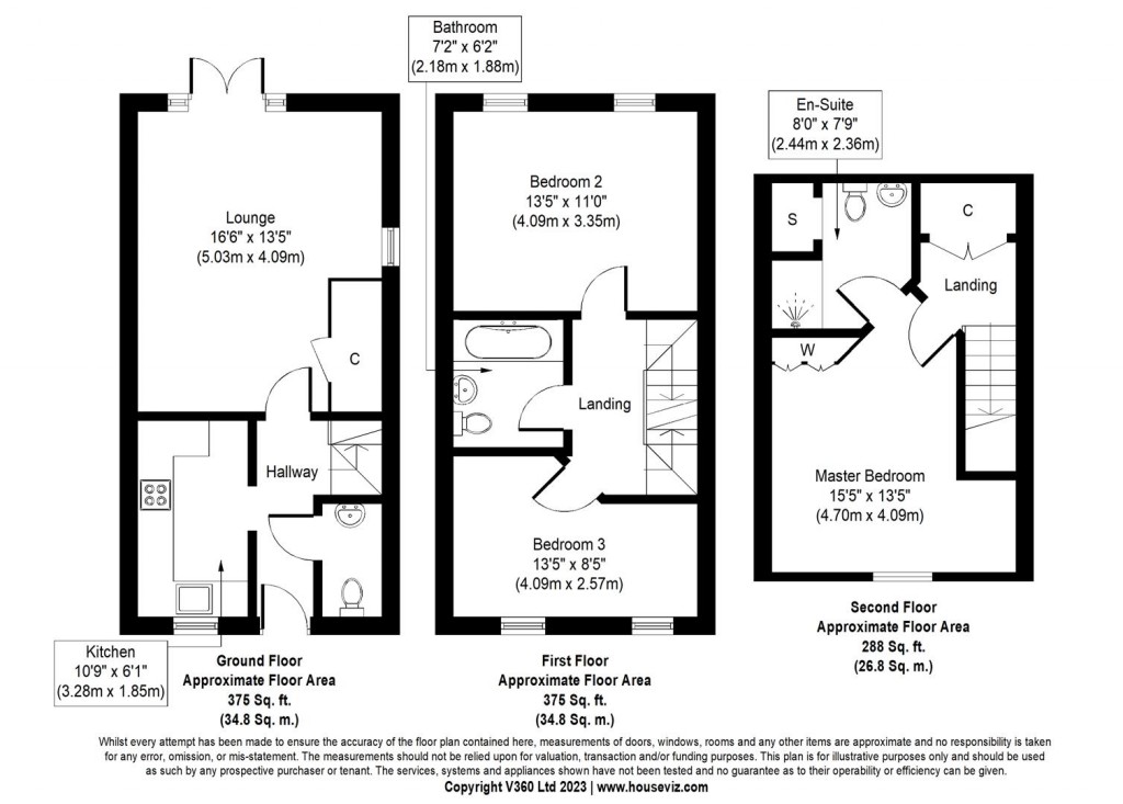 Floorplans For Wharf Lane, Solihull